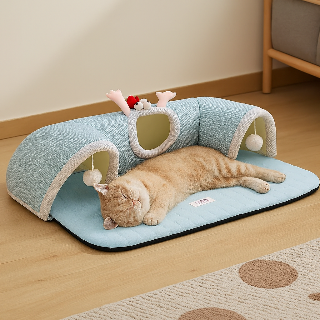 PawLounge™-Summer Breathable Cat Tunnel