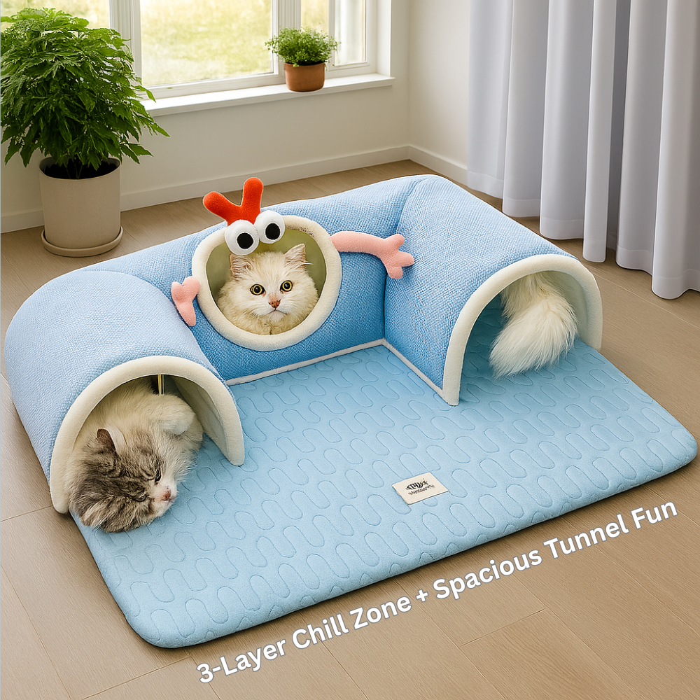 PawLounge™-Summer Breathable Cat Tunnel