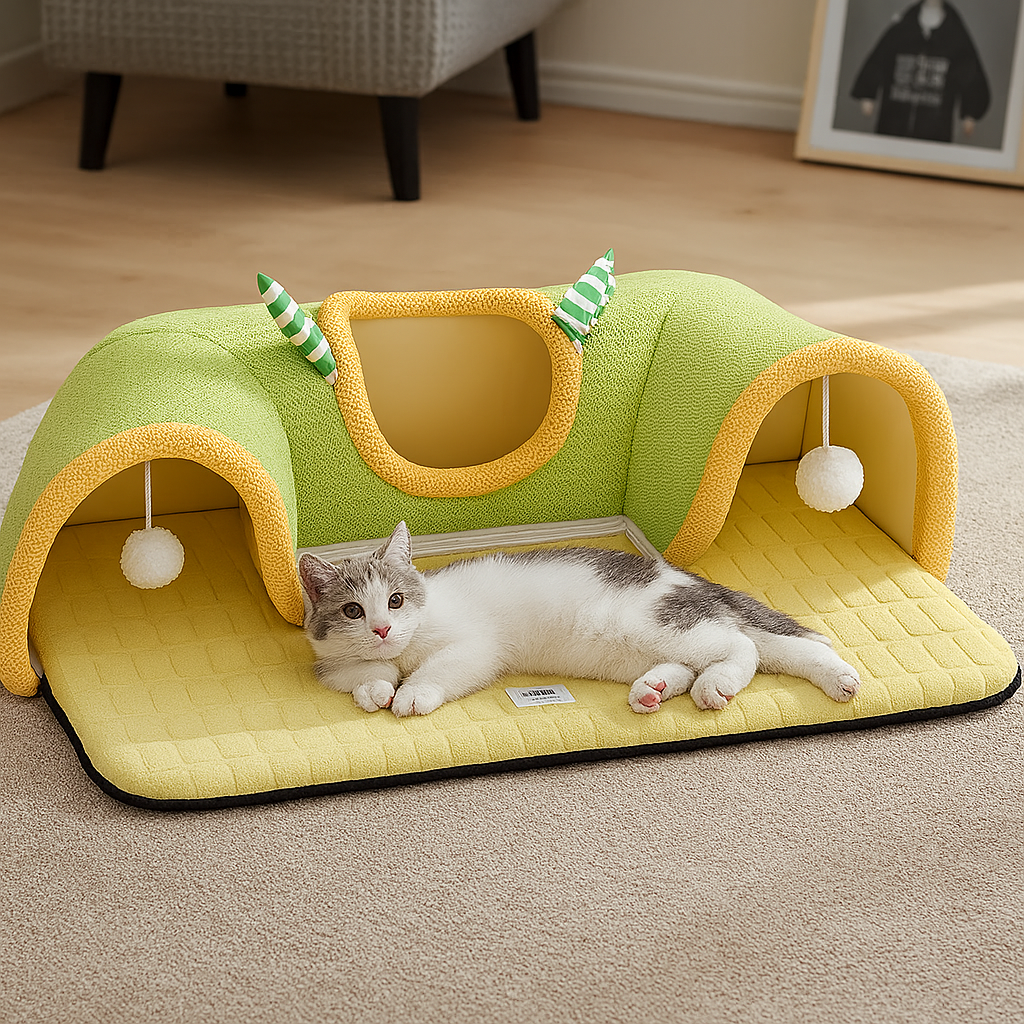 PawLounge™-Summer Breathable Cat Tunnel